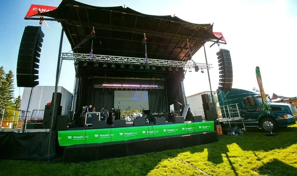 Outdoor festival stage powered by CL Electric